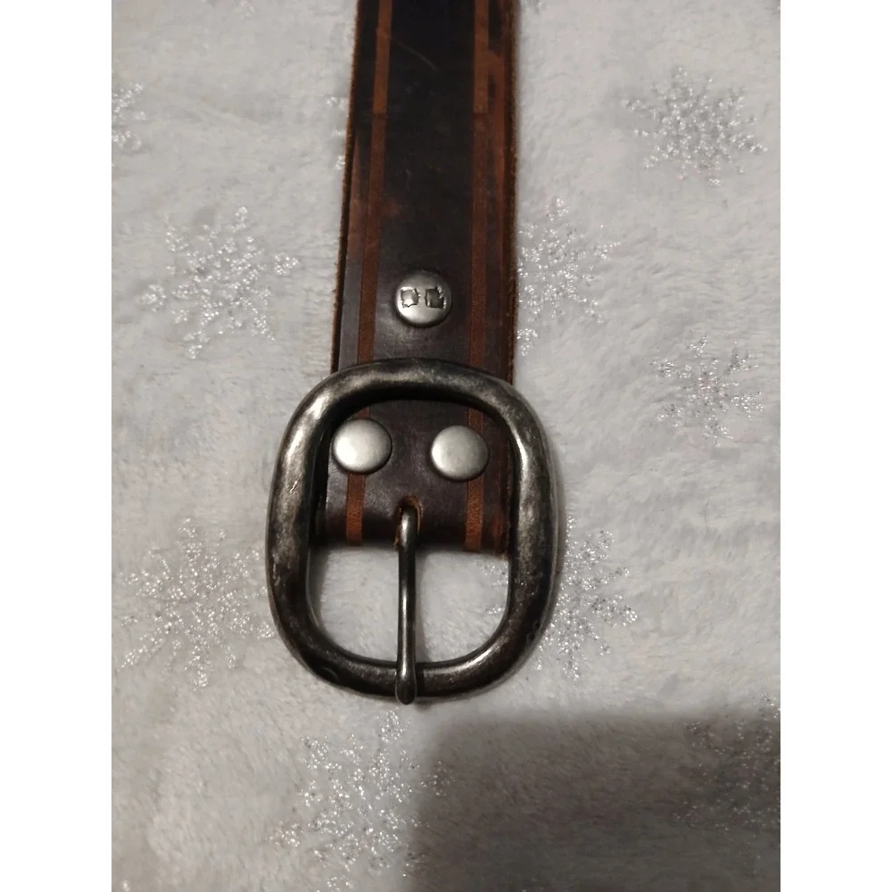 Genuine Leather studded belt size medium